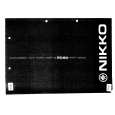 NIKKO STA8080 Owners Manual